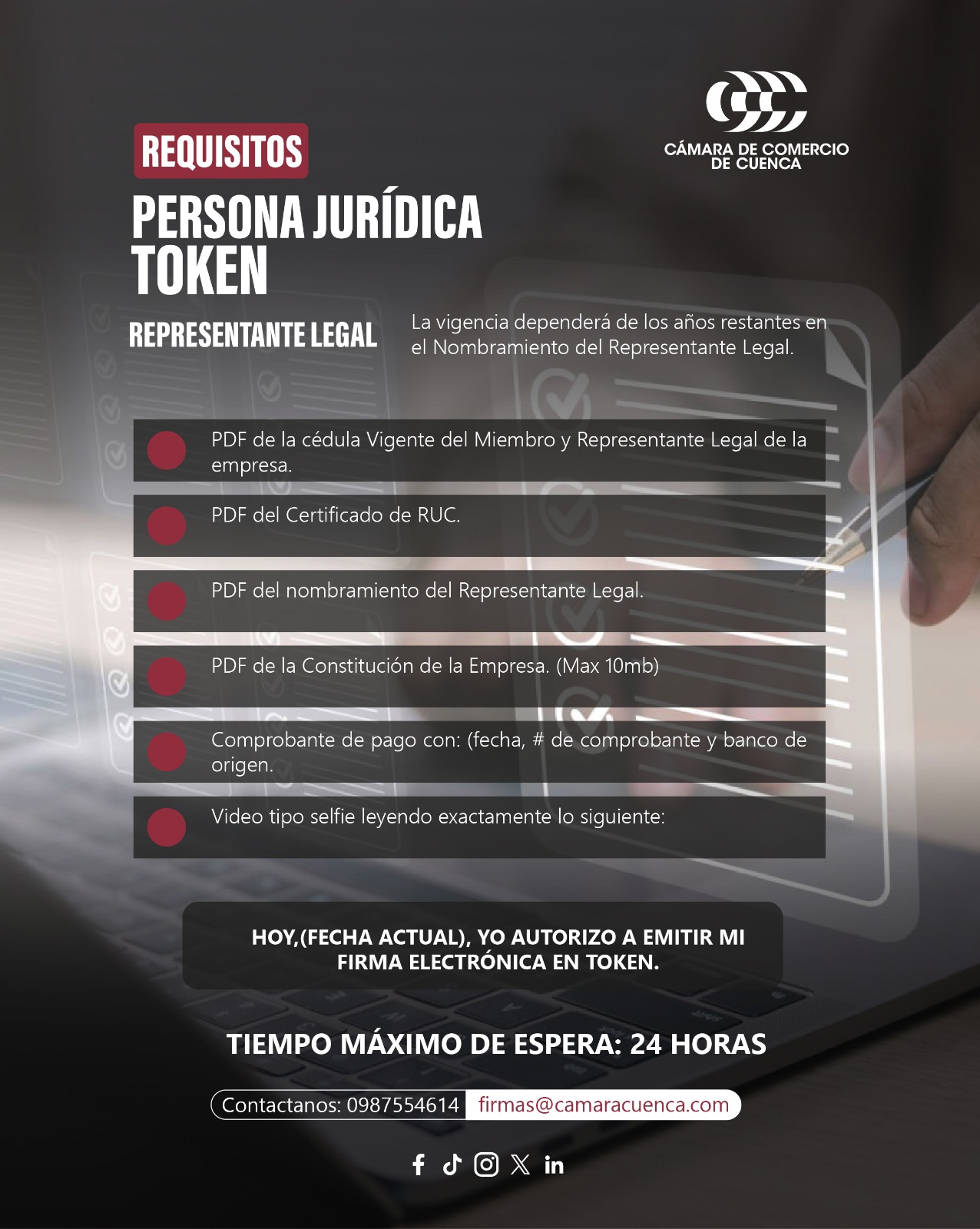 Representante Legal TOKEN
